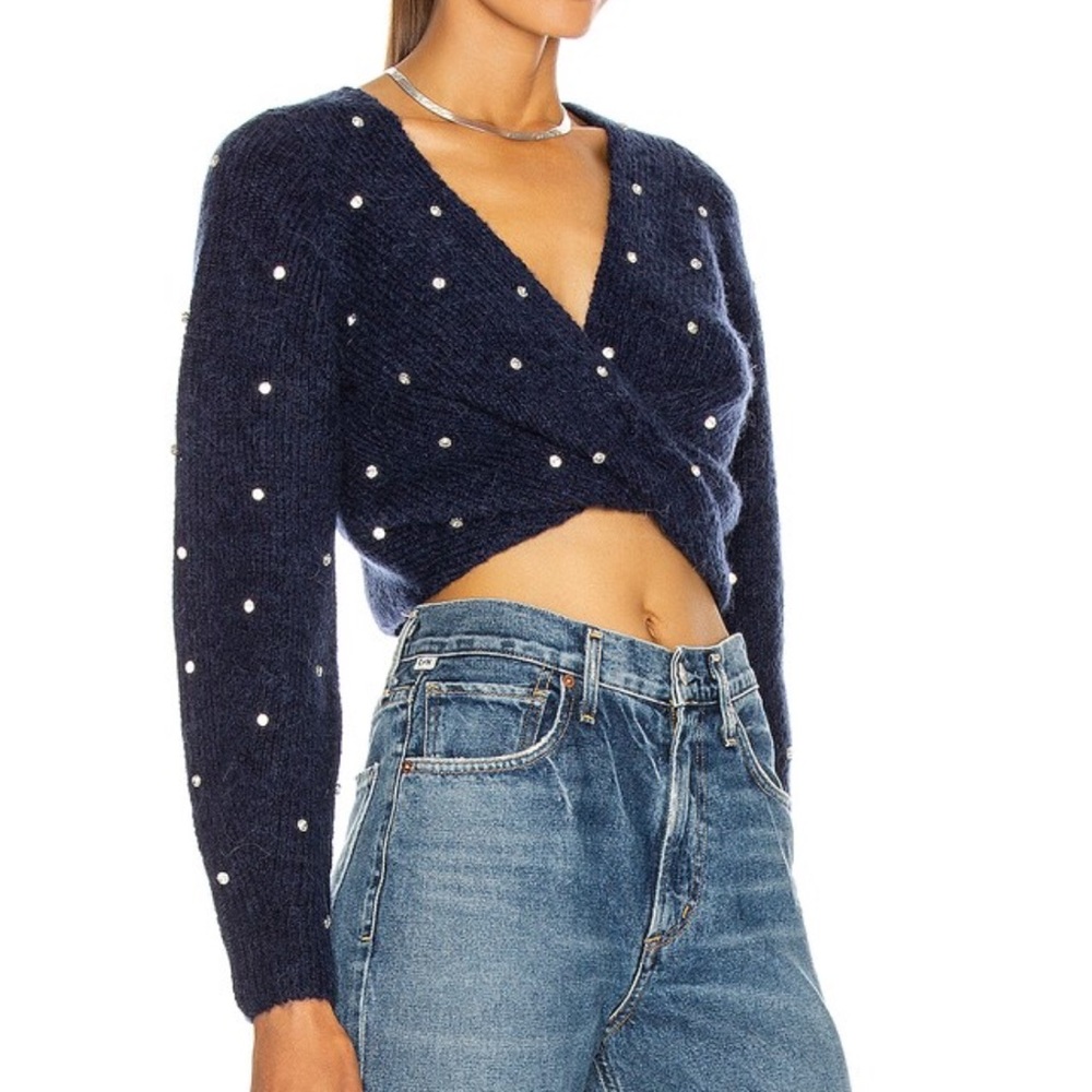 Self-Portrait Diamante Sweater